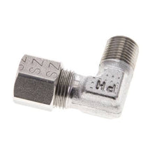 1/8'' NPT Macho x 8LL Acero inoxidable Codo de 90 grados Anillo de corte 100 Bar DIN 2353