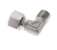 3/8'' NPT Macho x 12L Acero inoxidable Codo de 90 grados Anillo de corte 315 Barra DIN 2353