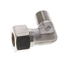 1/2'' NPT Macho x 18L Acero inoxidable Codo de Compresión 315 Bar DIN 2353