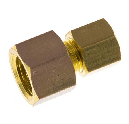 G 1/4'' x 6mm Racor de Compresión Recto 150 Bar DIN EN 1254-2 [2 Piezas]