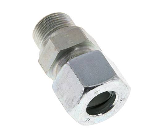 M22x1,5 Macho x 16S Anillo de corte recto de acero galvanizado 400 Bar DIN 2353