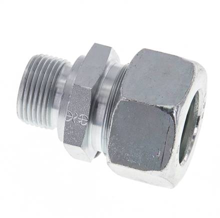 M22x1,5 Macho x 22L Anillo de corte recto de acero galvanizado 160 Bar DIN 2353