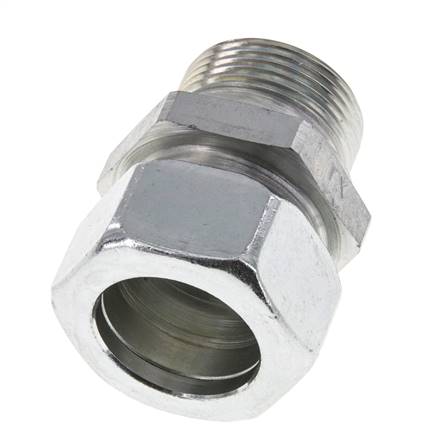 M33x2 Macho x 28L Anillo de corte recto de acero galvanizado 160 Bar DIN 2353