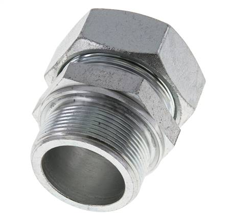 M48x2 Macho x 42L Anillo de corte recto de acero galvanizado 160 Bar DIN 2353