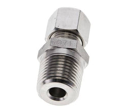 1/2'' NPT Macho x 10L Anillo de corte recto de acero inoxidable 315 Barra DIN 2353