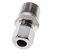 1/2'' NPT Macho x 10L Anillo de corte recto de acero inoxidable 315 Barra DIN 2353