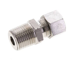 1/2'' NPT Macho x 12L Anillo de corte recto de acero inoxidable 315 Barra DIN 2353