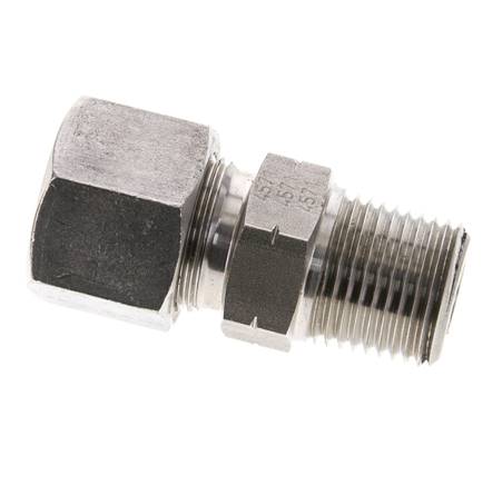 1/2'' NPT Macho x 14S Anillo de corte recto de acero inoxidable 630 Barra DIN 2353