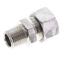 1/2'' NPT Macho x 18L Anillo de corte recto de acero inoxidable 315 Barra DIN 2353