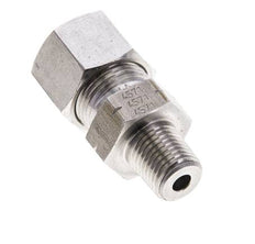 1/4'' NPT Macho x 12S Anillo de corte recto de acero inoxidable 630 Barra DIN 2353
