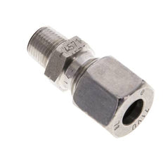 1/8'' NPT Macho x 8L Anillo de corte recto de acero inoxidable 315 Barra DIN 2353