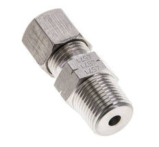 3/8'' NPT Macho x 8S Anillo de corte recto de acero inoxidable 630 Barra DIN 2353