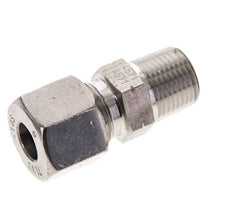 3/8'' NPT Macho x 10S Anillo de corte recto de acero inoxidable 630 Barra DIN 2353