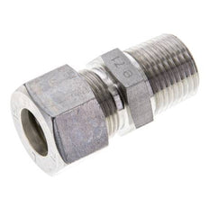 1/2'' NPT Macho x 15L Racor de compresión recto de acero inoxidable 315 Bar DIN 2353