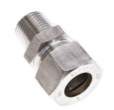 1/2'' NPT Macho x 18L Racor de compresión recto de acero inoxidable 315 Bar DIN 2353