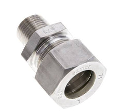 1/2'' NPT Macho x 22L Racor de compresión recto de acero inoxidable 160 Bar DIN 2353