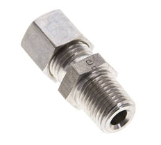 1/4'' NPT Macho x 8L Racor de compresión recto de acero inoxidable 315 Bar DIN 2353