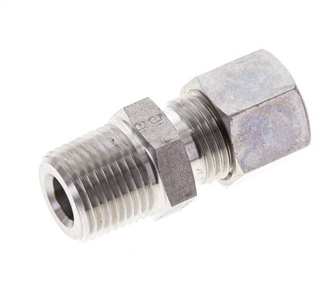 racor de compresión recto de acero inoxidable 3/8'' NPT Macho x 10L 315 Bar DIN 2353