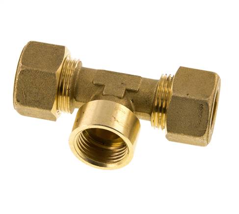 G 1/2'' x 16mm Accesorio de compresión en T de latón 76 Bar DIN EN 1254-2