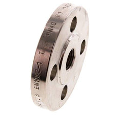 Brida Roscada DN15-PN40 Rp 1/2'' Acero Inoxidable 1.4571 EN 1092-1 (tipo 13)
