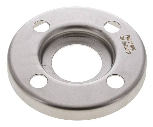 Brida Suelta DN40-PN10 Acero Inoxidable 1.4301 Prensado Similar A DIN 2642
