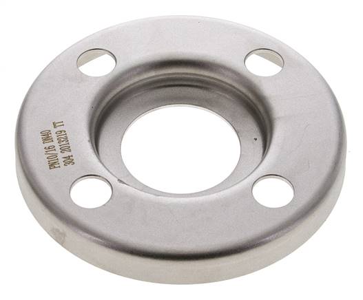 Brida Suelta DN40-PN10 Acero Inoxidable 1.4301 Prensado Similar A DIN 2642