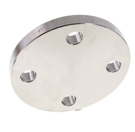 Brida Ciega DN100-PN16 Acero Inoxidable 1.4571 DIN 2527 Y EN 1092-1 (Tipo 05)