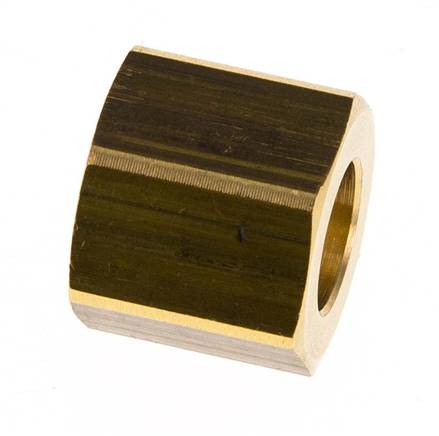 Tuerca de racor de latón 4/6mm (G1/4'') L15.5mm [5 Piezas]