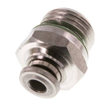 Racor de 4mm x G1/4'' con rosca macho Acero inoxidable FKM