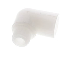 Racor acodado 90deg G1/2'' Macho x Hembra PVDF 10bar (140.5psi) FDA