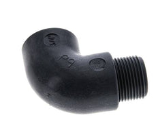 Racor acodado 90deg G3/4'' Macho x Hembra Polipropileno (pp) 10bar (140.5psi) FDA