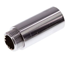 G 3/4'' F/M Extensión de latón cromado DIN 3523 - 65 mm