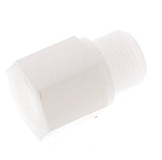 Anillo reductor G1/4'' Hembra x G3/8'' Macho PVDF 10bar (140.5psi) FDA 22mm Hex.