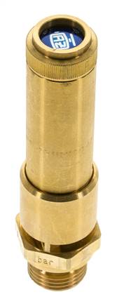 G Válvula de seguridad preajustada de latón de 1/2'' 12,7 bar (184,2 psi) DN 10