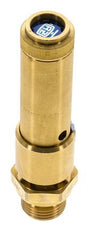 G Válvula de seguridad preajustada de latón de 1/2'' 13,2 bar (191,45 psi) DN 10
