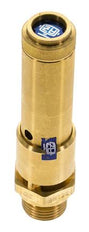 G Válvula de seguridad preajustada de latón de 1/2'' 13,2 bar (191,45 psi) DN 10