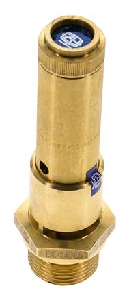 G Válvula de seguridad preajustada de latón de 3/4'' 13,4 bar (194,35 psi) DN 10