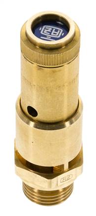 G Válvula de seguridad preajustada de latón de 1/2'' 7,8 bar (113,13 psi) DN 10