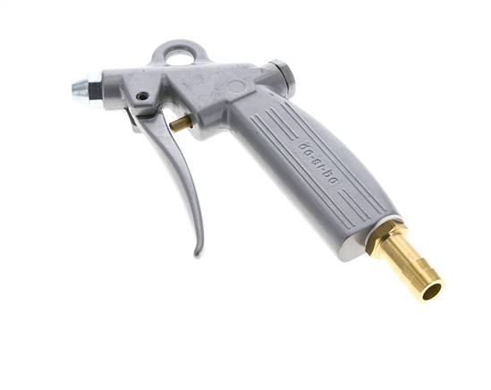 pistola de aire comprimido de aluminio de flujo ajustable de 13 mm con boquilla corta