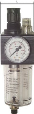 FRL G1/4'' 1400l/min 0.5-6.0bar/7-87psi Auto Policarbonato Combo 1