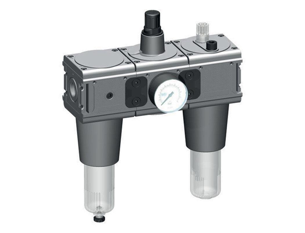 FRL 3 Partes G3/4'' 13500l/min 0.2-6.0bar/3-87psi Semi-Auto Metal Multifix 5