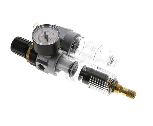 FRL 2 Partes G1/4'' 350l/min 0.5-10.0bar/7-145psi Auto Policarbonato Estándar 0