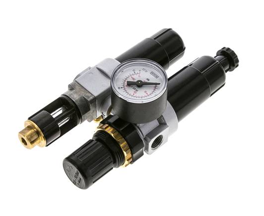 FRL 2 Partes G1/4'' 350l/min 0.5-10.0bar/7-145psi Semi-Auto Metal Estándar 0