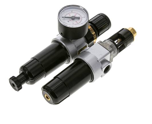 FRL 2 Partes G1/4'' 350l/min 0.5-10.0bar/7-145psi Semi-Auto Metal Estándar 0