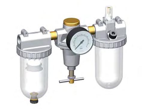 FRL G1/2'' 3200l/min 0,5-10,0bar/7-145psi Estándar 3