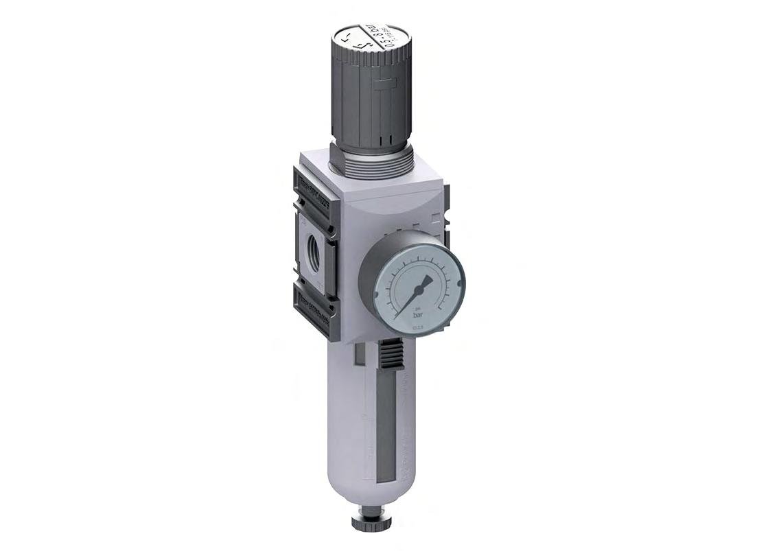 Filtro regulador G3/8'' 4500l/min 0,1-1,0bar/1-14psi Futura 2