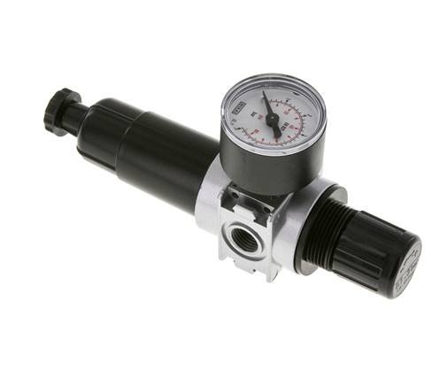 Filtro-regulador G1/4'' 1450l/min 0,1-3,0bar/1-44psi Manómetro de 40 mm Multifix 0