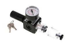 Filtro regulador G1/4'' 1600l/min 0,2-6,0bar/3-87psi Bloqueo de cilindro Multifix 1