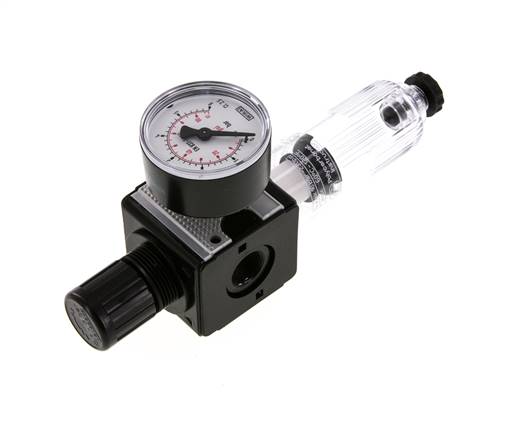 Filtro-regulador G3/8'' 1600l/min 0.1-3.0bar/1-44psi Semi-Auto Policarbonato Multifix 1