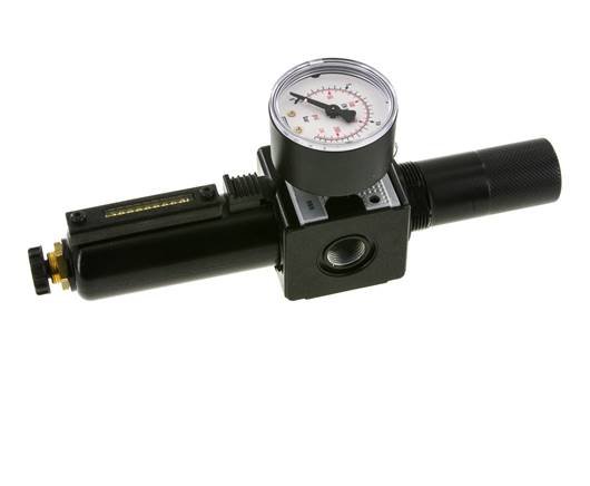 Filtro-regulador G3/8'' 1600l/min 0.5-10.0bar/7-145psi Bloqueo semiautomático del cilindro de metal Multifix 1